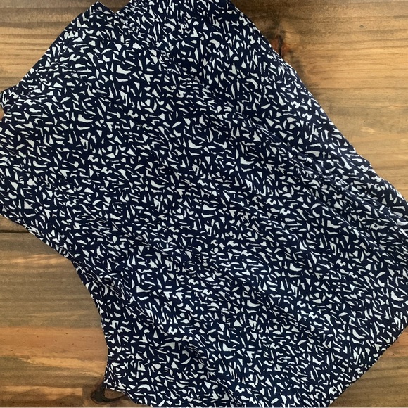 Kim Rogers 1X navy/ivory pants - Picture 1 of 6